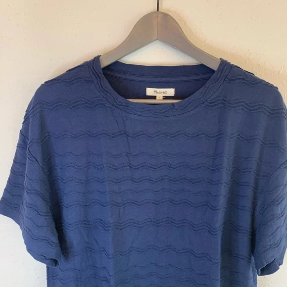 Madewell Dolman Solid Women’s Crop Top Navy Size Medium NWT - Picture 5 of 8